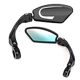 lenkerspiegel montieren 🚲Mit offener Befestigungsclip und legiertem Material, starker Klemmung, geeignet für 22,2 mm Außendurchmesser Lenker.