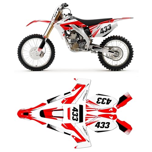 AHBJWYHN(���E�V��) DIRT BIKE �_�[�g�o�C�N�J�X�^���f�J�[�� �t���L�b�g �r�j�[�� �g�Ή� CRF250R 2004 2005 ahwyy