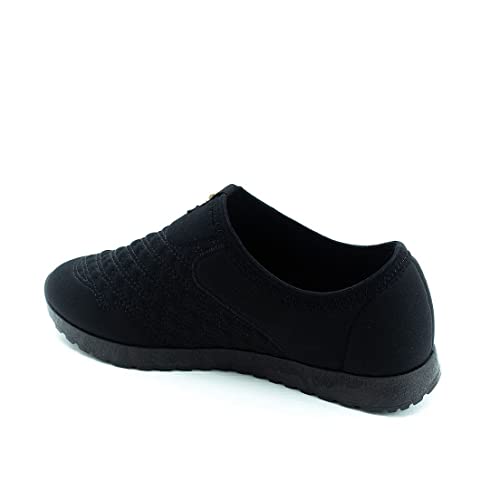 Tênis Feminino Moleca Slip On Preto/Preto 35