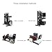 Open Air ITX Case, ITX Computer Case, DIY ITX PC Case, Open Aluminum Frame Chassis Compatible with ITX Motherboards and 17x17/17x19 Motherboards, and Water Cooling Chassis