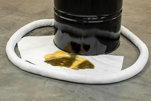 Image of White Oil-Only Meltblown Pads, Heavy Weight, 100 Count, 15 inchx17 inch, Highly Absorbent, Hydrophobic