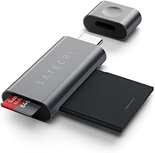 Satechi Aluminum Type-C Micro/SD Card Reader for MacBook Pro 2015/2016, Google Chromebook 2016