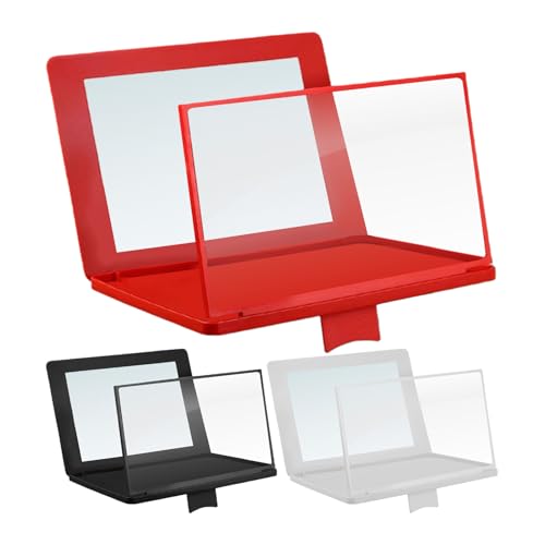 Lupa De La Pantalla Del Teléfono Celular - Ampliador De Pantalla De Teléfono Portátil De 12 Pulgadas | Ampliación De Ángulo Ajustable Con Espejo | Proyector Para