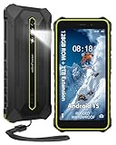 Ulefone RugKing 2 Pro - Smartphone robusto, 128 GB/2 TB TF, Android 15 Armor Phone, schermo resistente da 5,4 pollici, impermeabile IP68, telefoni cellulari esterni senza SIM, slot 4G per 3 schede