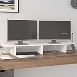 Ce support pour moniteur classique en bois au design minimaliste apporte une belle touche à votre espace de vie actuel.