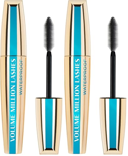 Mascara L'Oréal Paris Volume Million Lashes Waterproof Noir anti-paquets et sans bavure