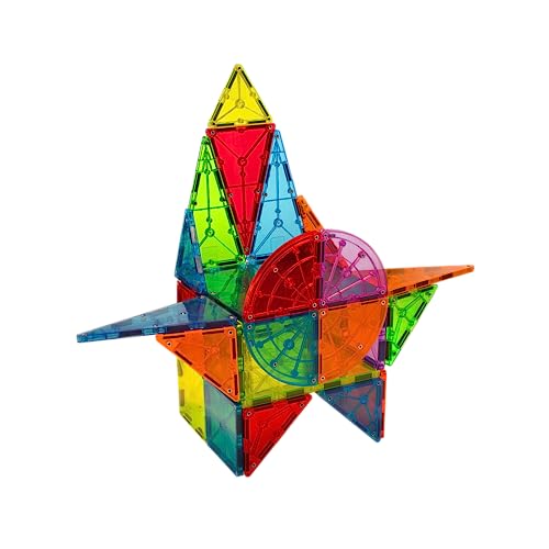 Image of MAGNA-TILES Metropolis 110-Piece Magnetic Construction Set, The ORIGINAL Magnetic Building Brand