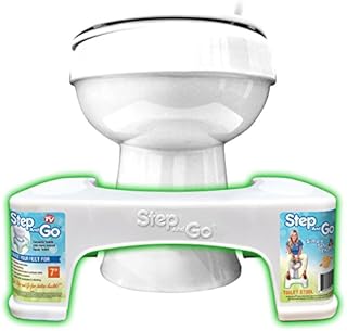 Step and Go Toilet Stool 7" Proper Toilet Posture for Better and Healthier