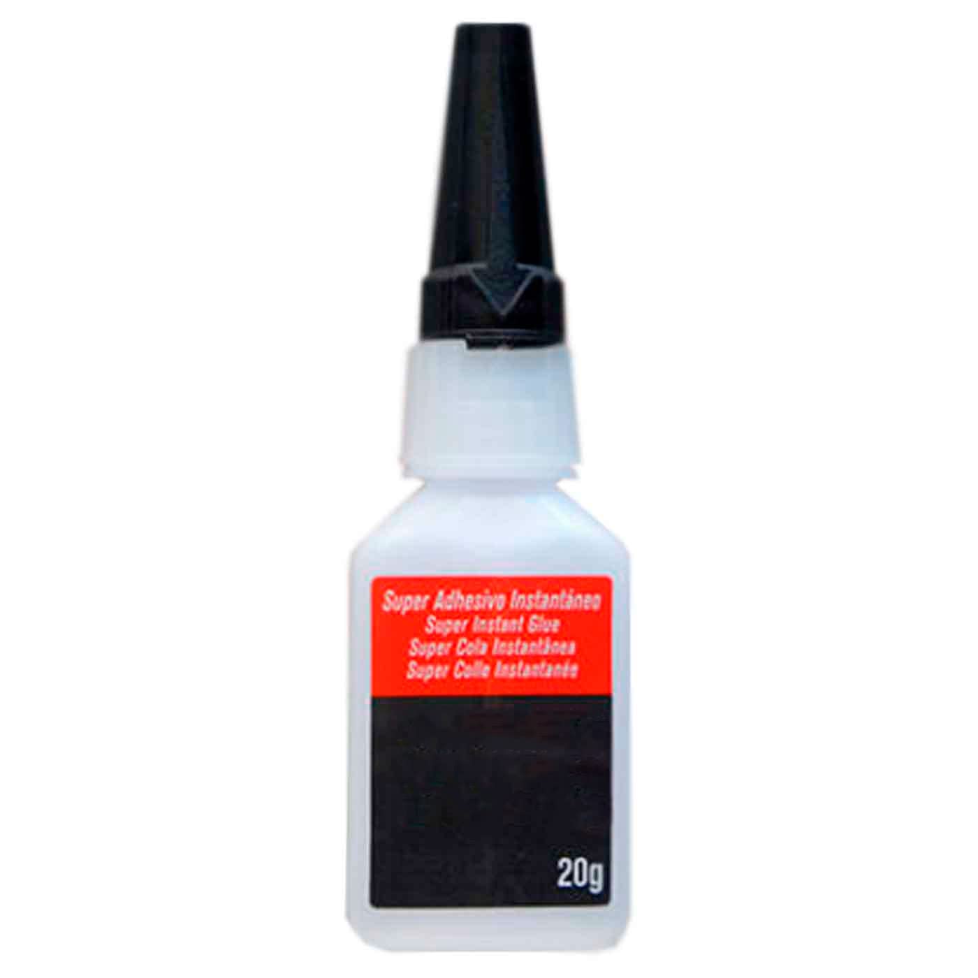 Tradineur - Pegamento instantáneo de 20 gr en el gel transparente, rápido e instantáneo, superficies de cerámica, metales, plástico, goma, madera, etc.