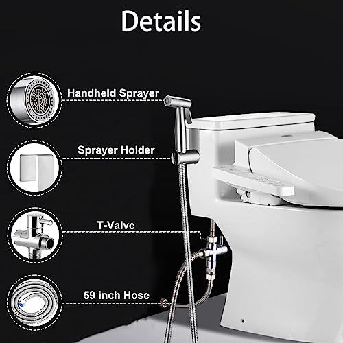 Kit douchette WC facile à installer pour éliminer le papier irritant - 6