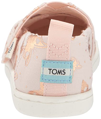 TOMS Girl's, Alpargata Tiny Slip-On – infantil, Peônia, 4 Little Kid