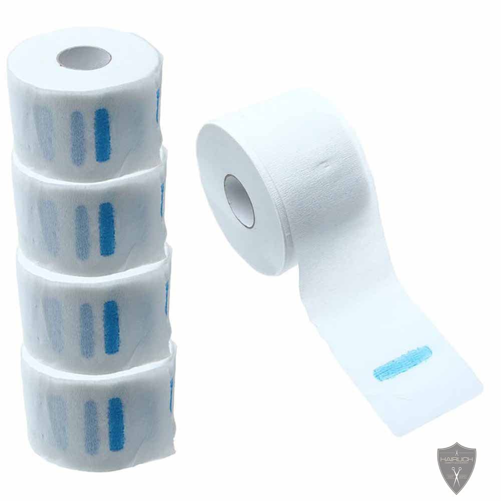 Hairlich - 5 rollos de 500 hojas de papel crepé desechable para el cuello de peluquería
