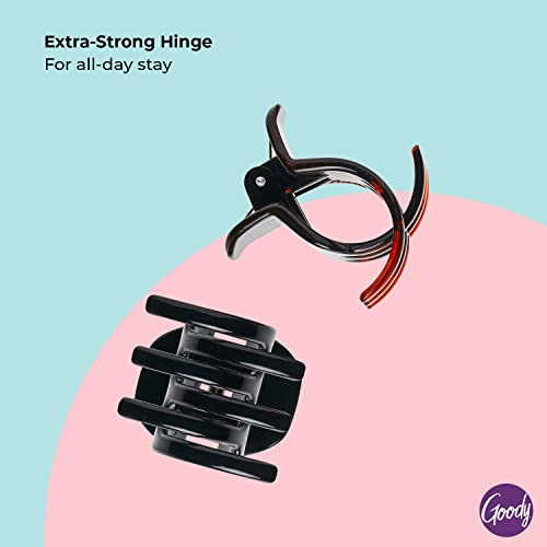 image for Goody Classics Medium Claw Clips, Black and Brown Colors - Great for E