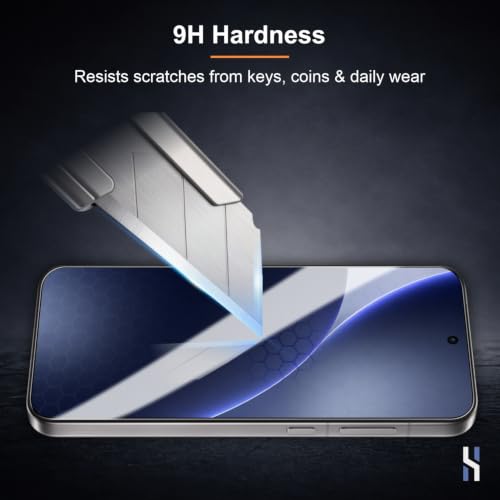 Image of Tempered Glass for Oppo Find X9 - Military Grade 9H Screen Guard, Anti-Scratch, Shatterproof, Edge to Edge Full Coverage - Black Border