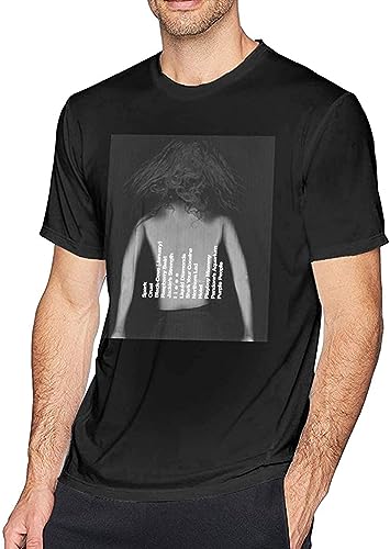 Photo de Tori Amos T Shirt Men's Fashion Cotton Crew Neck Short Sleeve Tunics Black T-Shirts à Manches Courtes(XX-Large)