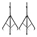 AKUSTIK Universal Speaker Stand with 37.5"-75" Adjustable Height, 35MM Compatible Insert, 150lbs Weight Capacity, Safety Locking Knob & PIN, DJ PA Tripod Stand (Pair of (37.5"-75"))