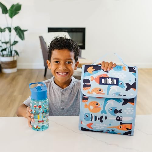 Image of Wildkin Kids Insulated Lunch Bag - Reusable, Ideal for Hot /Cold Snacks, School & Travel - Big Fish