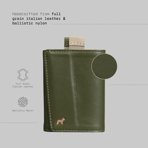 The Frenchie Co. - Speed Wallet Mini - Ultra-Slim Front Pocket Card Holder - RFID Blocking Quick-Access Pull Tab - Full-Grain Italian Leather Minimalist Wallet for Women2