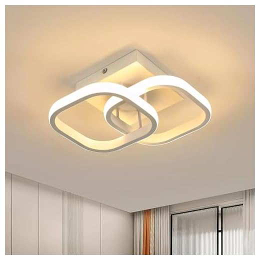 ELEPHANTBOAT® 22W Modern Ceiling Light LED Acrylic Minimalism Square LED Ceiling Lamps for Hallway Office Bedroom Kitchen Living Room Ceiling Lights