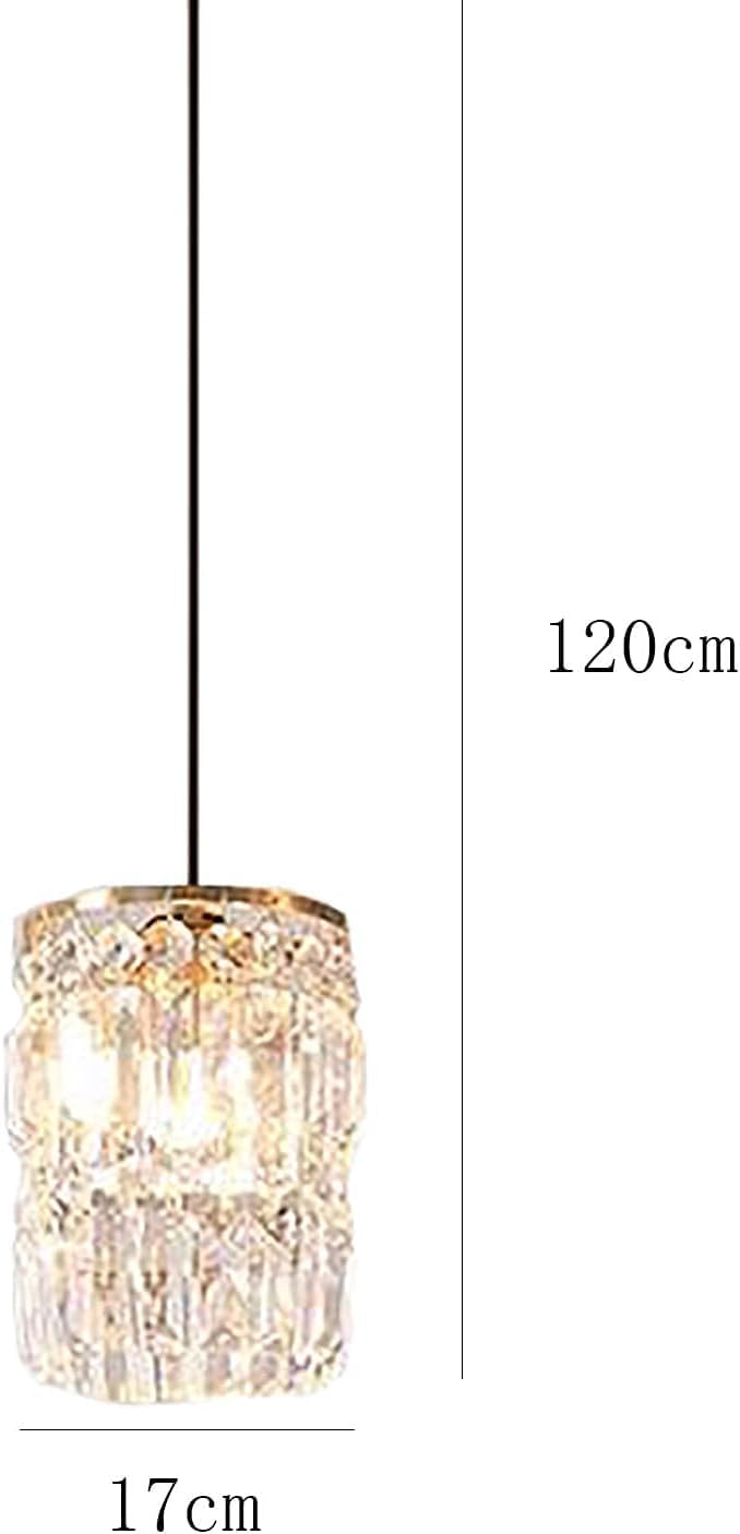 Chandelier Light, Chandelier E27 Crystal Chandelier Light Concise Lighting Restaurant Light for Dining Room Bar Dining Table Aisle Light/Golden./67 * 120Cm(17 * 120Cm)