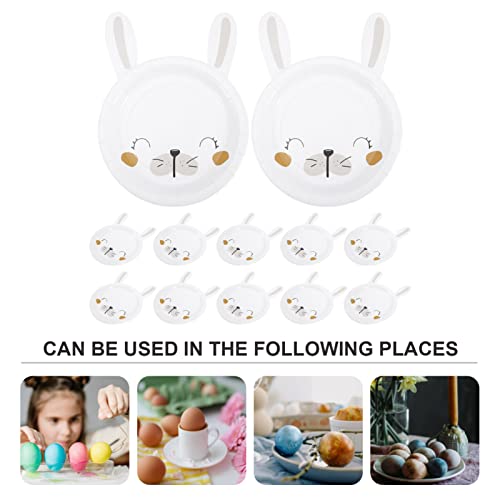 Lifkome Bunny Plates Easter Paper Plates 20Pcs Bunny Rabbit Shaped Plates Disposable Dessert Serving Dish Spring Party Dinnerware For Easter Holiday Kids Birthday Table Decor Easter Plates #TOP6