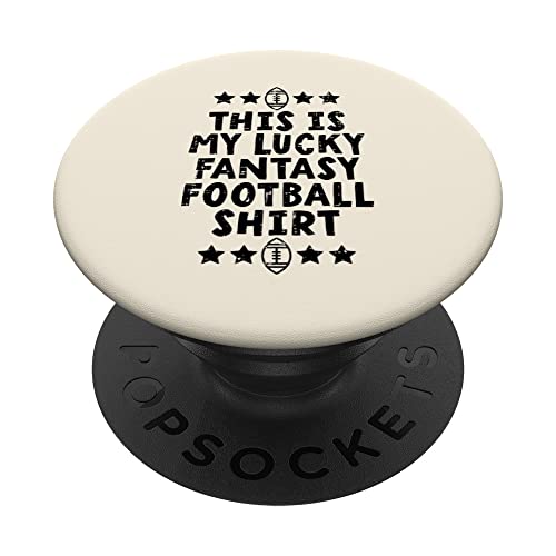 My Lucky Fantasy Football Shirt Funny Champ Hombres Mujeres Niños PopSockets PopGrip Intercambiable