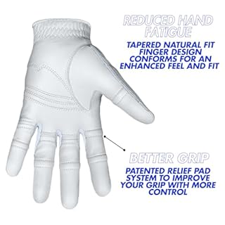 Bionic Women's StableGrip with NaturalFit 2.0 Cabretta Leather Golf Glove (Medium, Left)