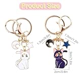 Zoom IMG-1 portachiavi moon 2 pezzi gatto Zoom IMG-1 portachiavi moon 2 pezzi gatto