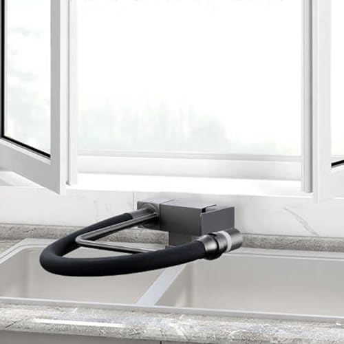Robinet de cuisine pliable double jet avec finition brossée - 5
