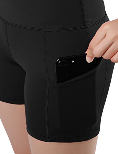 image for ODODOS High Waist Out Pocket Yoga Short Tummy Control Workout Running 