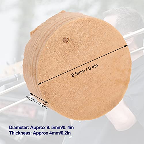 Trombone Cork, Trumpet Cork Pads 20Pcs 9.5Mm Trombone Repairing Cork Pads Parts Musical Instrument Accessories Trumpet Spit Valve Cork #TOP2