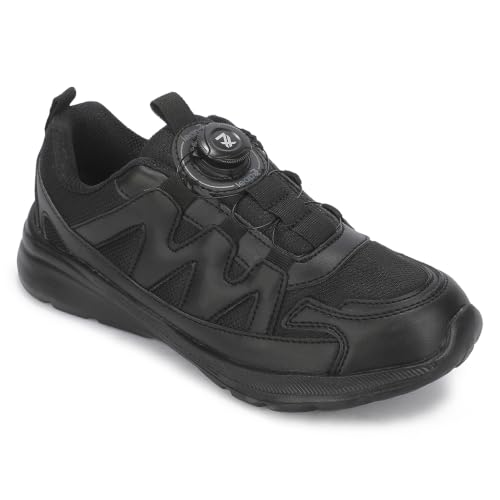 Image of Liberty LEAP7X Black Velcro School Shoes for Kids