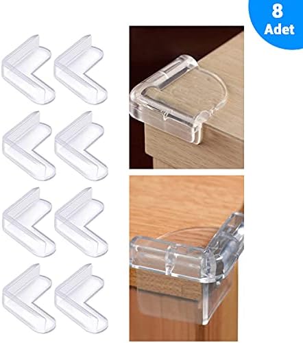 Baby Lock Bebek Çocuk Güvenlik Seti, 5 Çekmece Dolap Kilidi, 8 Köşe Koruyucu ve 12 Priz Koruyucu, 4 Kapı Koruyucusu Orijinal 3M Çift Taraflı Bantlı - Görsel 5