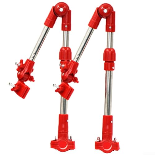 Soporte para paraguas para camping y bicicletas con longitud y ángulo ajustables (negro)