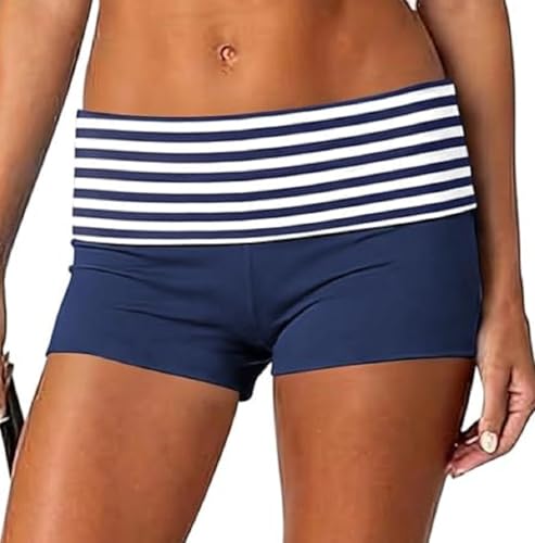 Image of Women Low Waist Lounge Shorts Fold Over Skinny Pajamas Shorts Summer Casual Pj Bottom Sleep Shorts