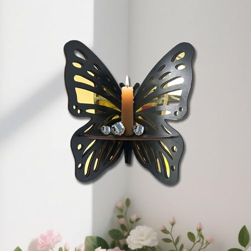 Bibliothèque en bois d'angle pour salon et déco nursery papillons