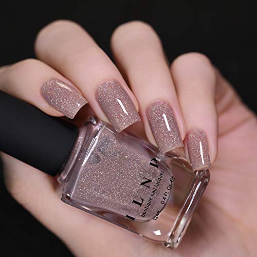 Image of ILNP Prancer - Elegant Fawn Beige Holographic Nail Polish
