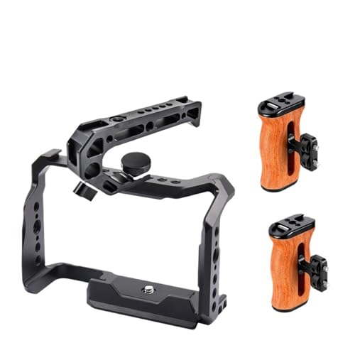 �݊���������܂�Sony A6700�p�J�����P�[�W�L�b�g�ɑΉ��B�ؐ��n���h����ARRI�ʒu���߃l�W�t���B�X�^�r���C�U�[���O�B(A6700 Cage Kit4)
