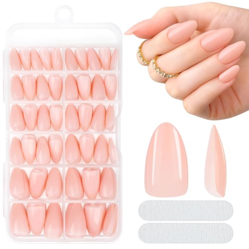 MELLIEX 240 Piezas Uñas Postizas Cortas Almendra Nude Press on Nails 10 Tamaños Acrílico Portada Completa Tips Uñas Set MELLIEX 240 Piezas Uñas Postizas Cortas Almendra Nude Press on Nails 10 Tamaños Acrílico Portada Completa Tips Uñas Set
