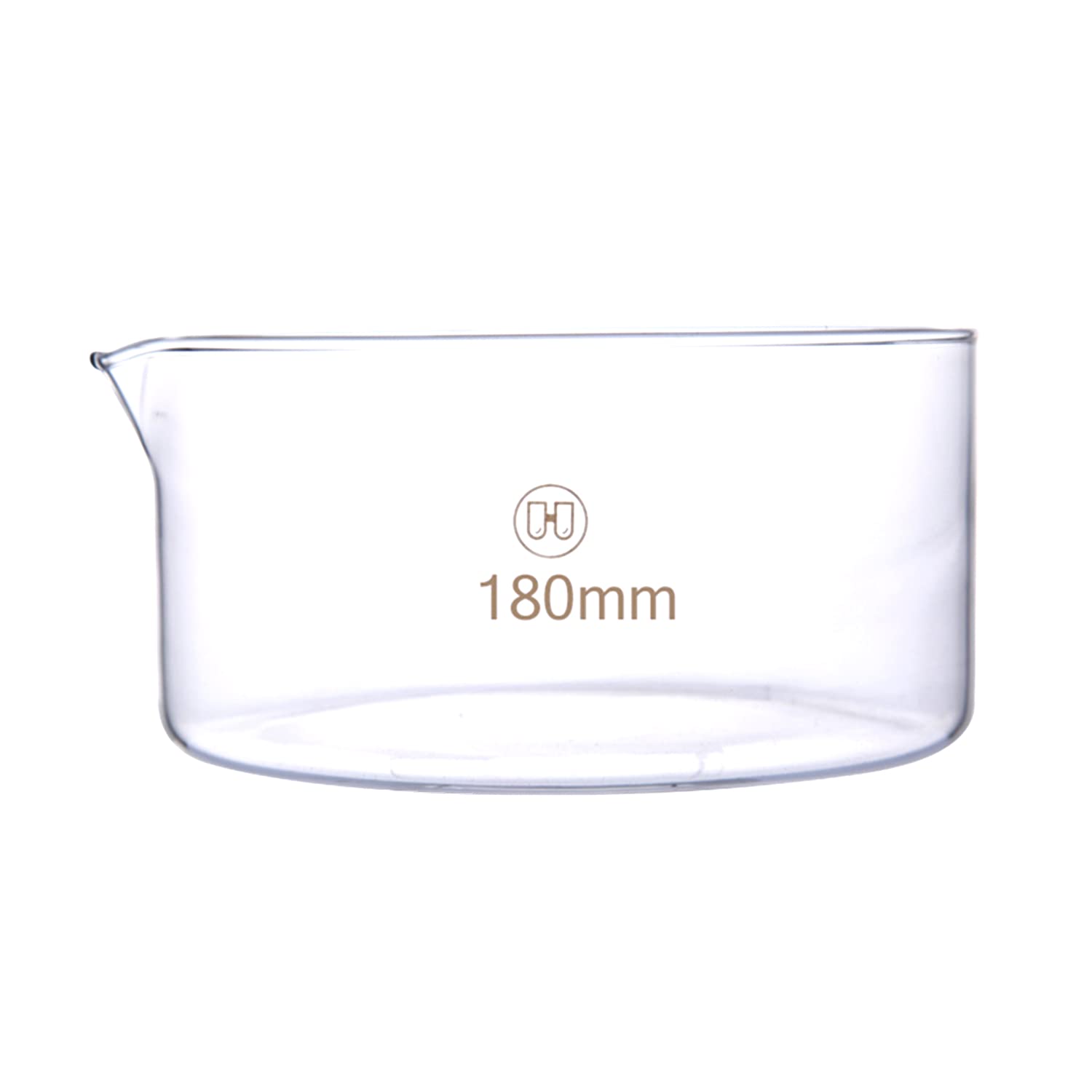 Deschem 180mm Glass Crystallizing Dish Height 90mm Heavy Wall Lab