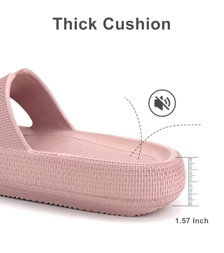 Image of Haifago Cloud Slippers for Womens Soft Foam Recovery Slides, Pillow Cushion Sandals for Women, House Bathroom Dorm Shower Essentials