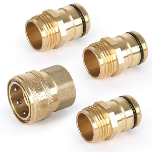STYDDI Brass Hose Quick Connect Fittings (3/4-Inch)