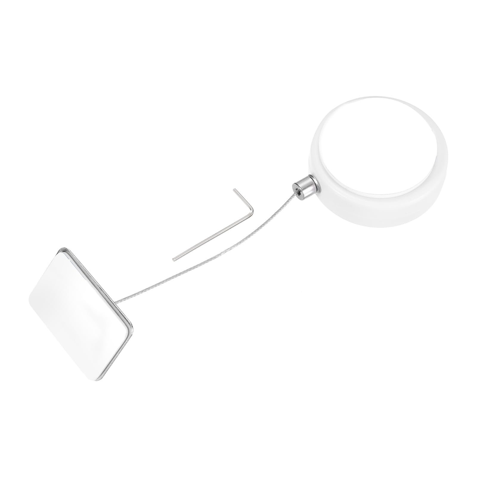 Câble antivol rétractable avec patch carré adhésif et télécommande pour écran plat et PC - 8