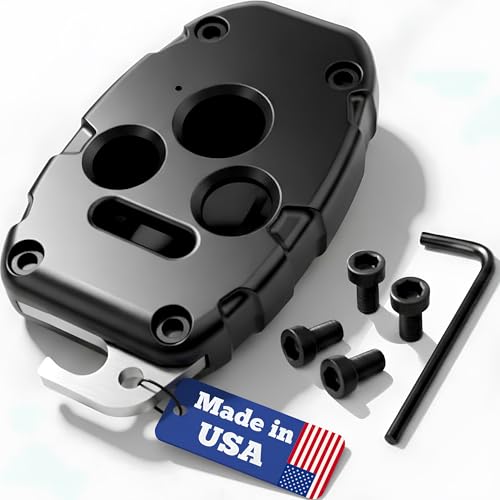 USA-Made for Honda Key Fob Shell | Crack-Resistant & Durable | Seamless Fit | Enhanced Longevity & Functionality | Integrated Bottle Opener | Easy DIY Installation (Black 4 Button)