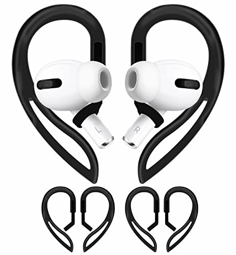 IiEXCEL �C���[�t�b�N AirPods Pro�Ή� 360°��] ���߉\ �t���L�V�u�� ����~�� �����h�~ �X�|�[�c �A�E�g�h�A �����p �C���[�t�b�N �C���[�`�b�v �z���_�[ AirPod Pro�p �u���b�N 2�y�A
