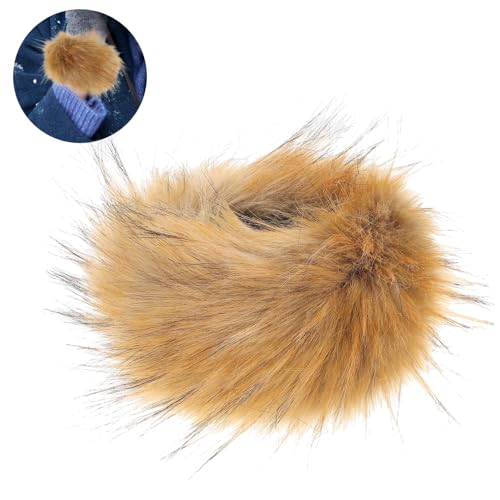 Muñequeras de invierno de piel sintética fina con acabado elegante de moda 4