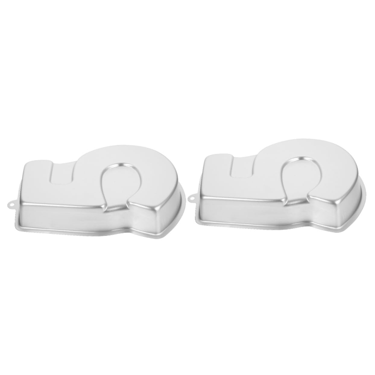 ABOOFAN 2 Piezas Molde para Pastel de Número de Aluminio para Cumpleaños Herramienta de Repostería Diy Pan de Hornear Metálico para Tartas y Celebraciones