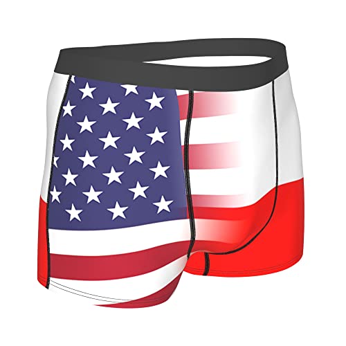 Flag of Liberia Mens Boxer Briefs Underwear Breathable Stretch Boxer Trunk with Pouch for Men, Youth3