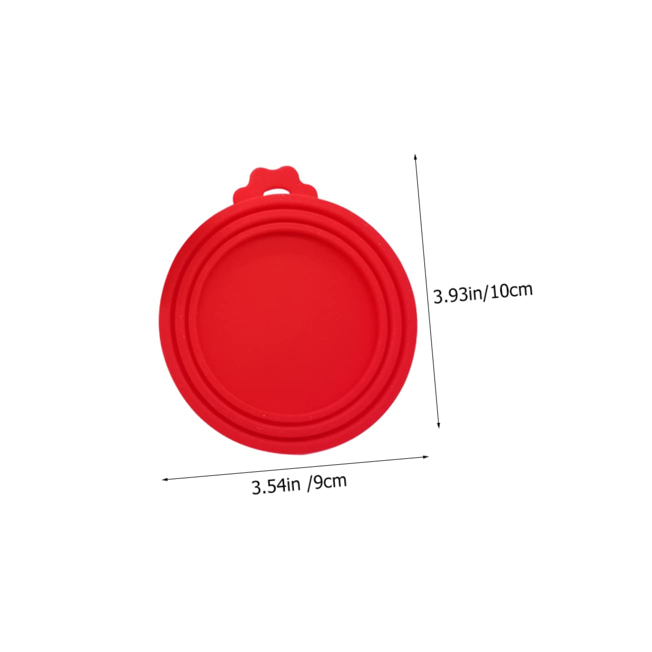 COLLBATH Compact Dog Can Lids Silicone Pet Food Storage Container Covers 4 Pack