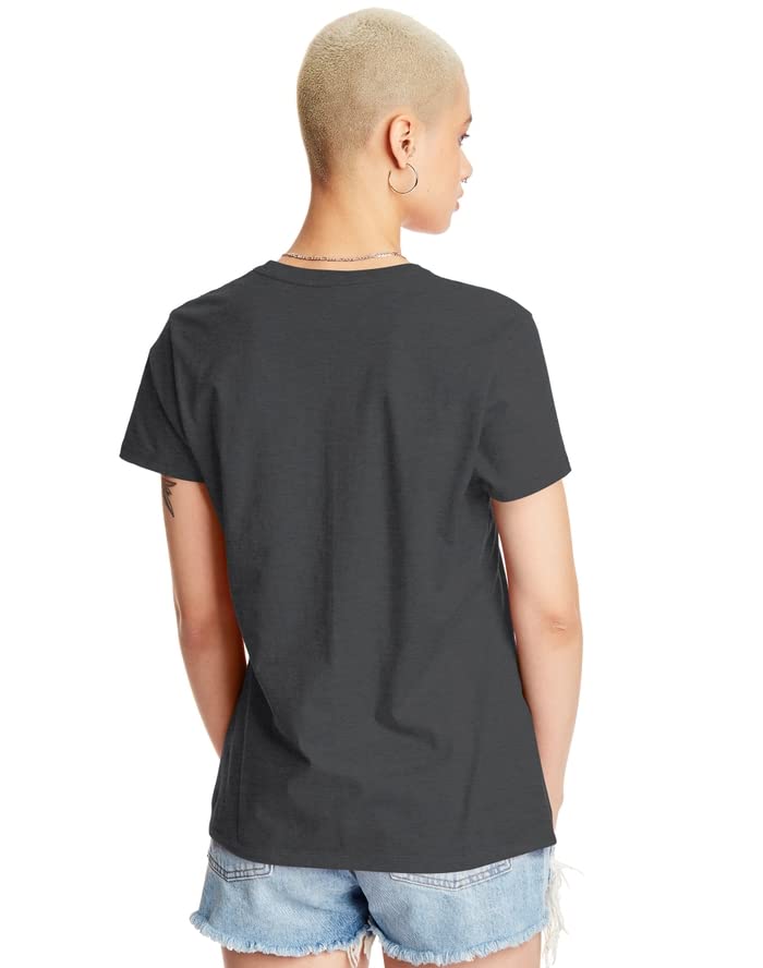 Image of Hanes Women's Perfect-T Crewneck T-Shirt, Lightweight Cotton Short Sleeve Tee for Women